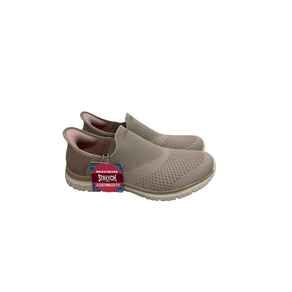 Skechers Women's Slip-Ins Virtue Sleek Walking Shoes Taupe Size 7.5